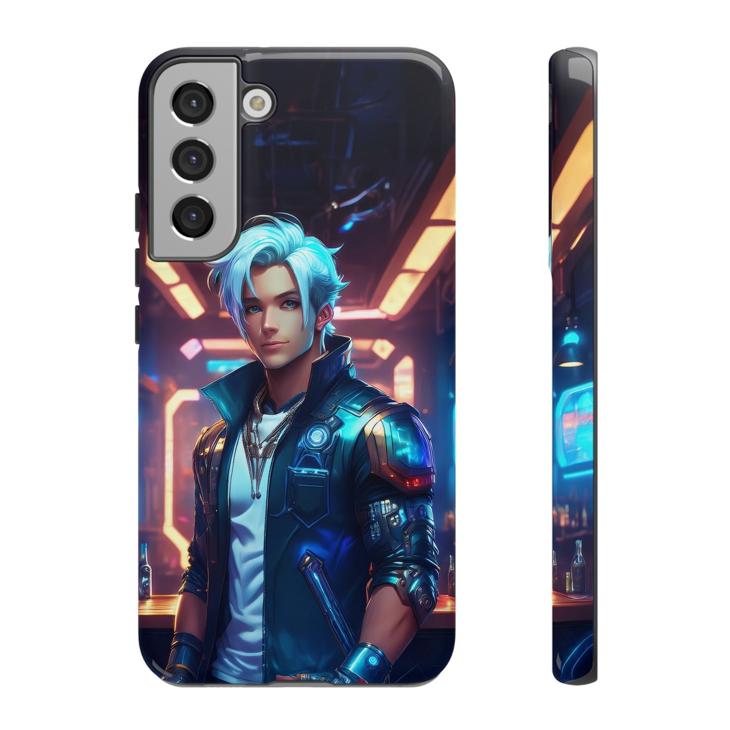 Futuristic Cyberpunk Male Cell Phone Case 009