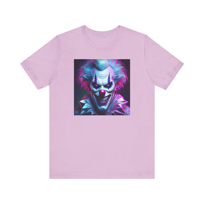 Scary Clown Halloween Shirt – Creepy Evil Clown Face Graphic Tee for Horror Fans. Unisex Jersey Short Sleeve Tee