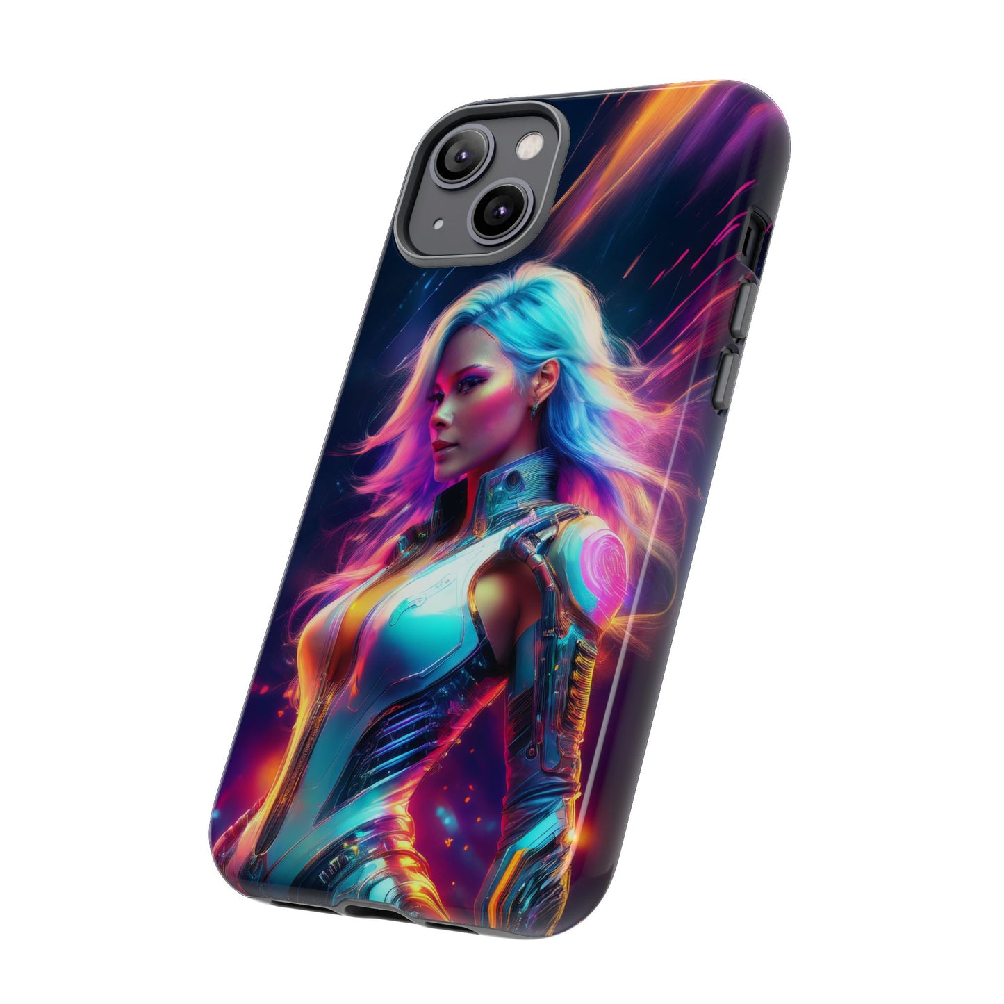 Futuristic Cyberpunk Female Cell Phone Case 012