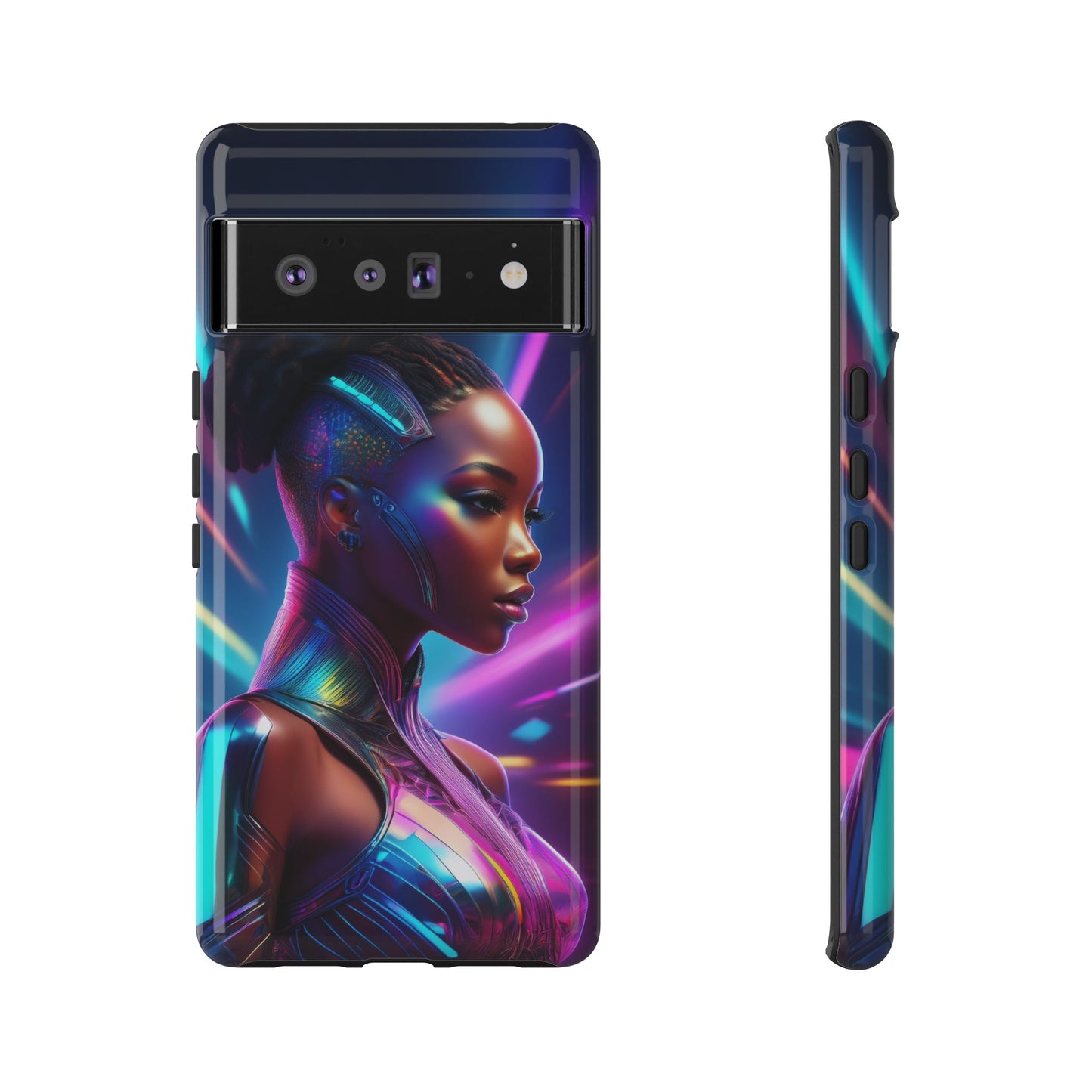 Futuristic Cyberpunk Female Cell Phone Case 014