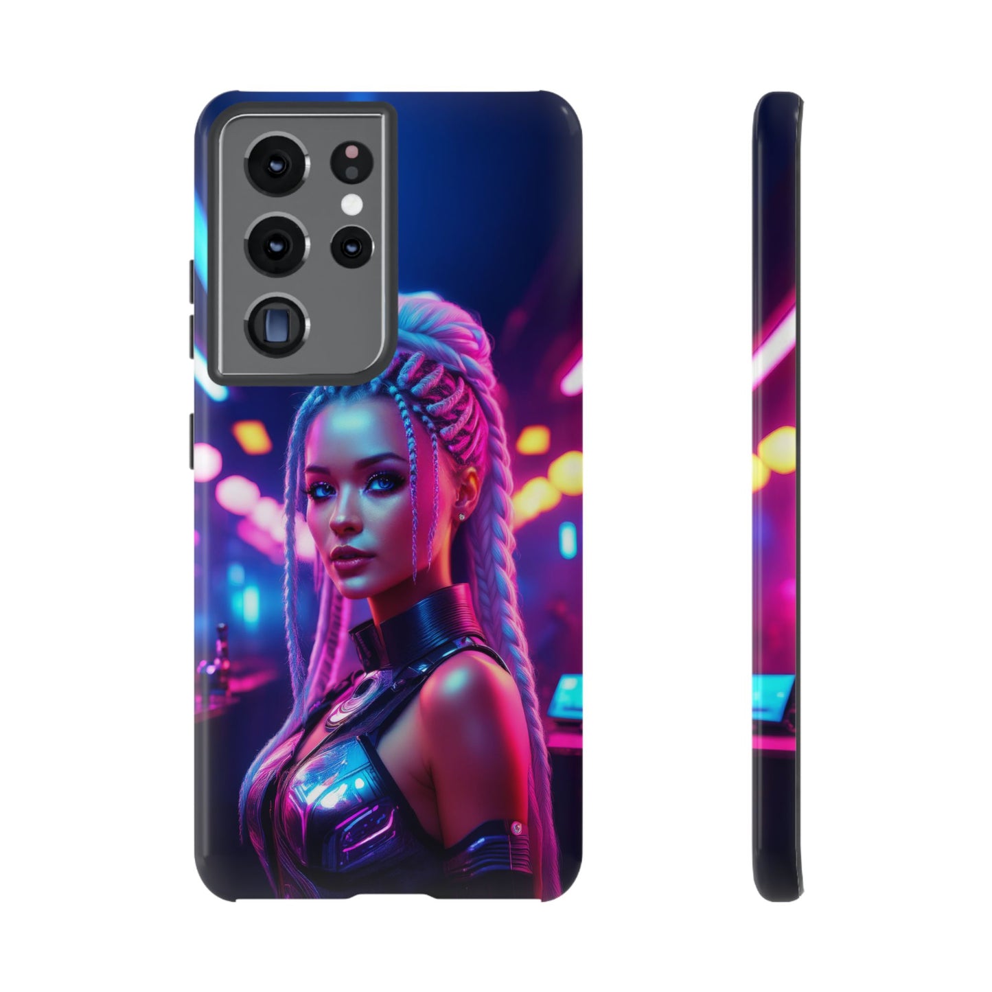 Futuristic Cyberpunk Female Cell Phone Case 007