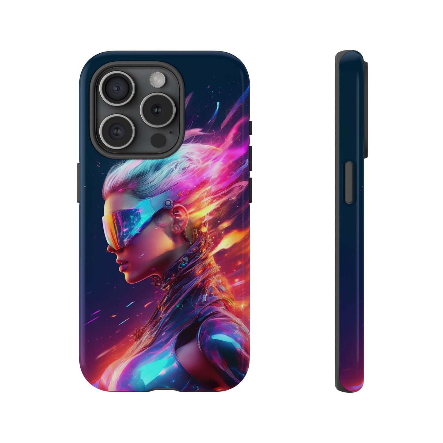 Futuristic Cyberpunk Female Cell Phone Case 025