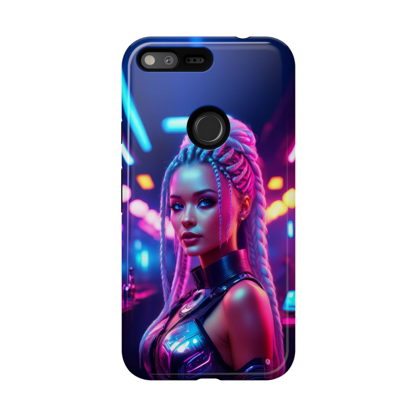 Futuristic Cyberpunk Female Cell Phone Case 007