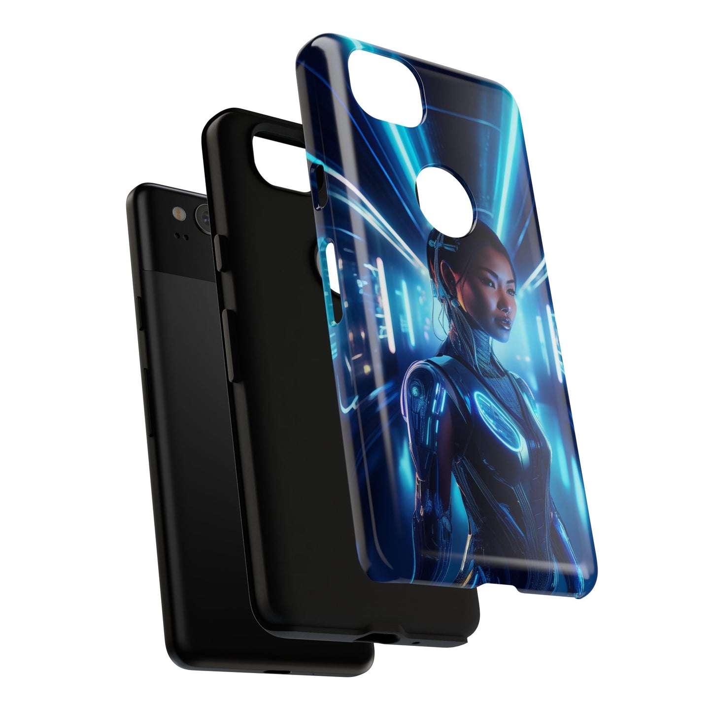 Futuristic Human Android Hybrid Cell Phone Case 004