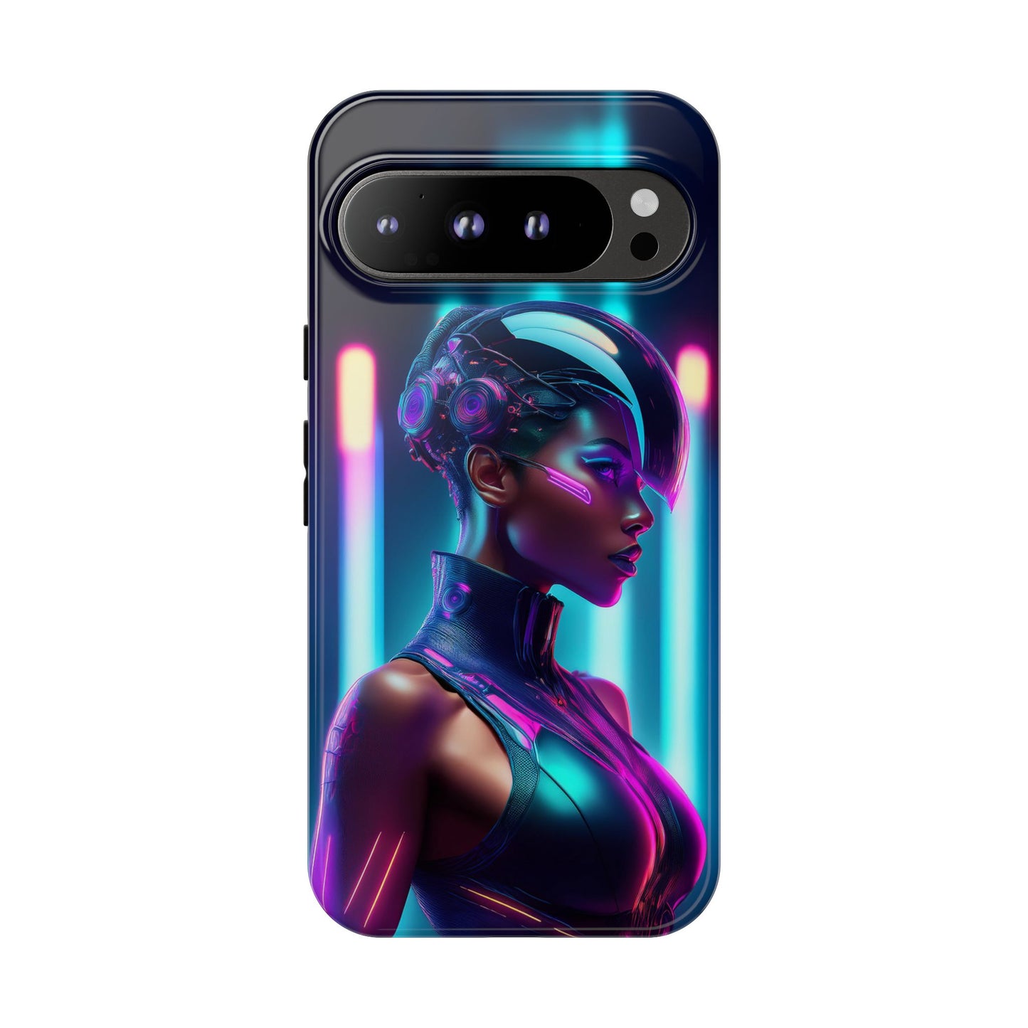 Futuristic Cyberpunk Female Cell Phone Case 021