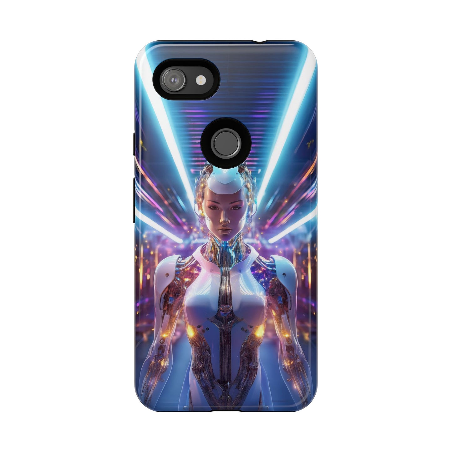 Futuristic Human Android Hybrid Cell Phone Case 007