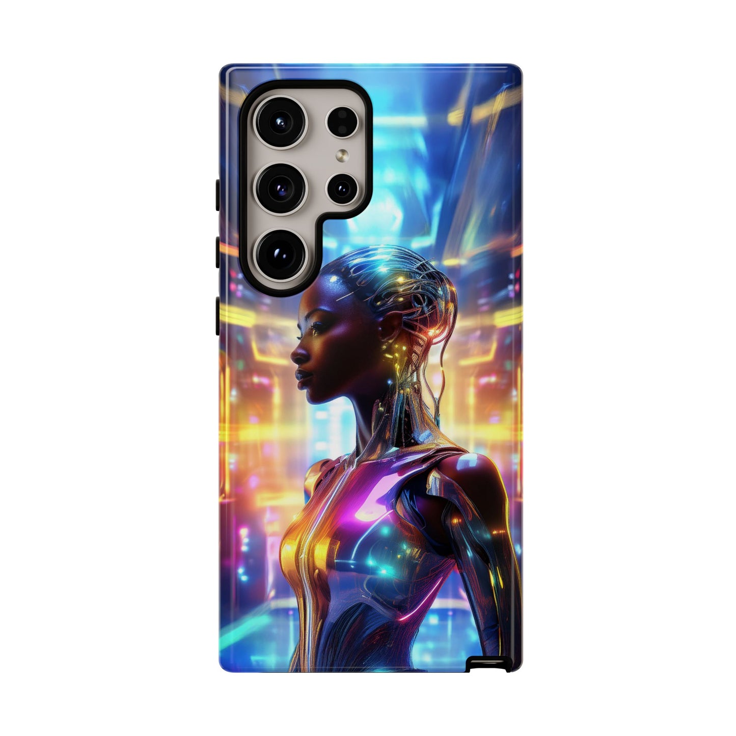 Futuristic Human Android Hybrid Cell Phone Case 011