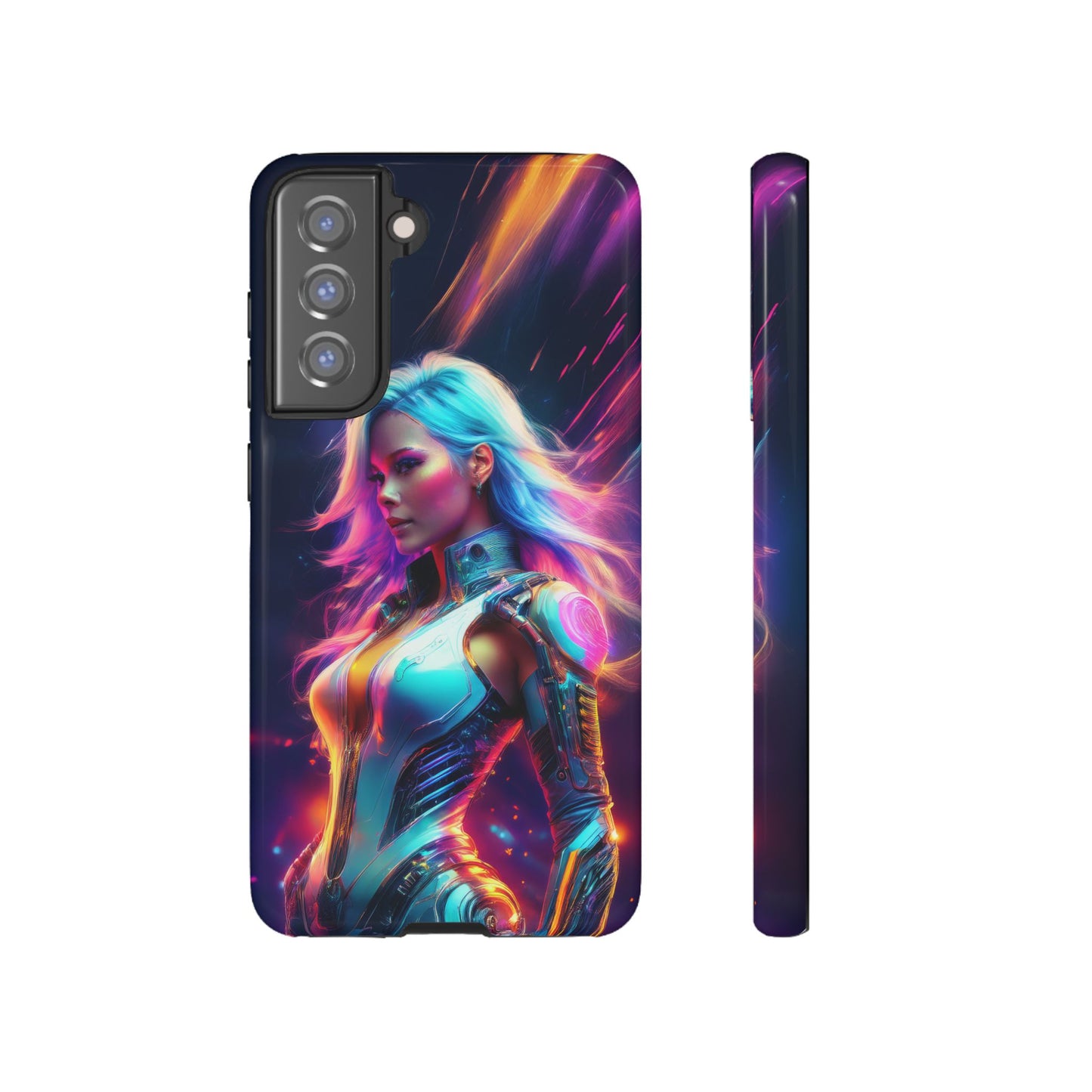 Futuristic Cyberpunk Female Cell Phone Case 012