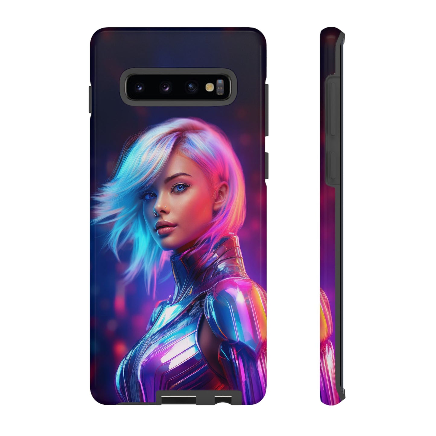 Futuristic Cyberpunk Female Cell Phone Case 028