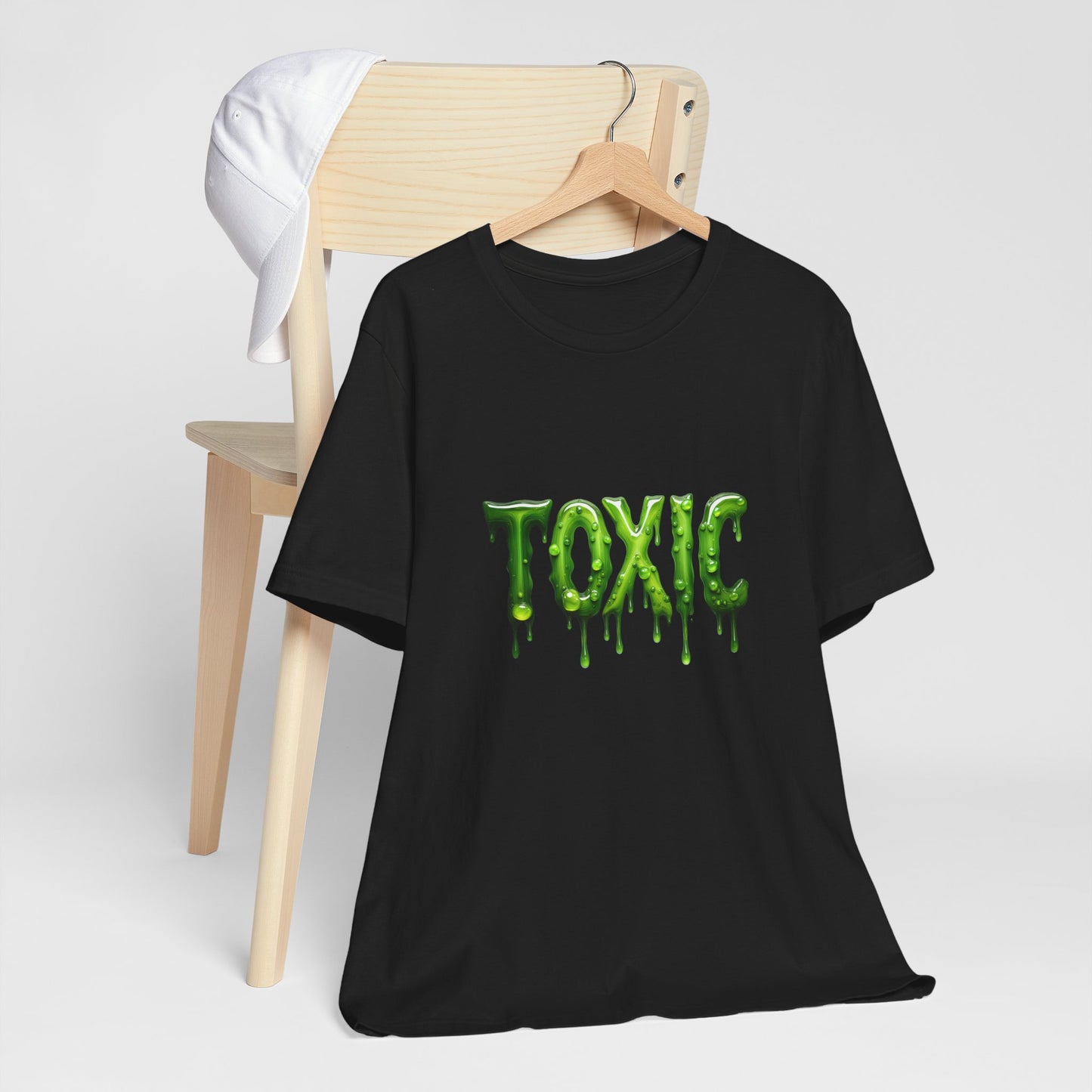 Colorful Design TOXIC Shirt – Funny Slime Text Tee for Emotionally Radioactive People Who Just Want to Be Left Alone. Unisex Jersey Short Sleeve Tee