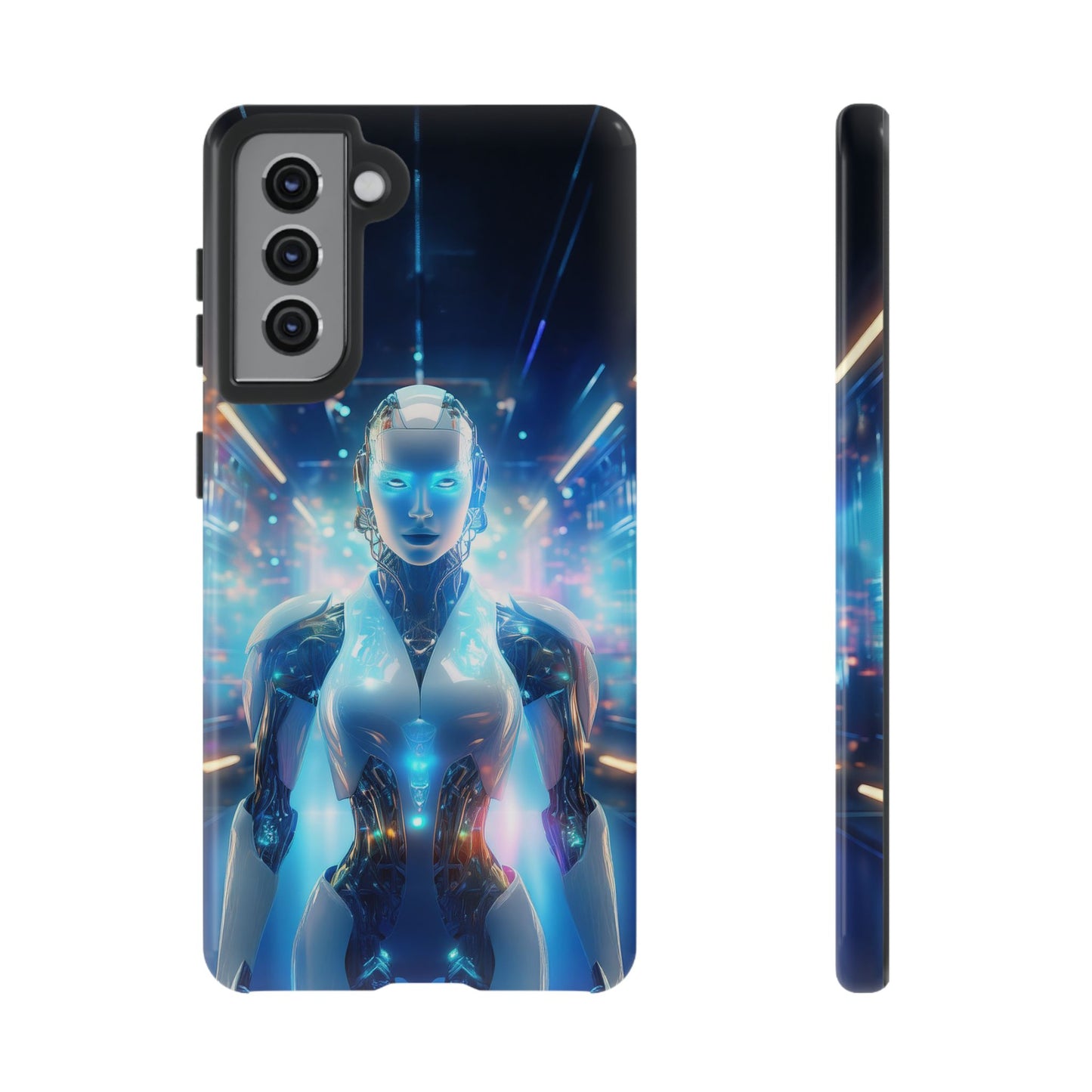 Futuristic Human Android Hybrid Cell Phone Case 012