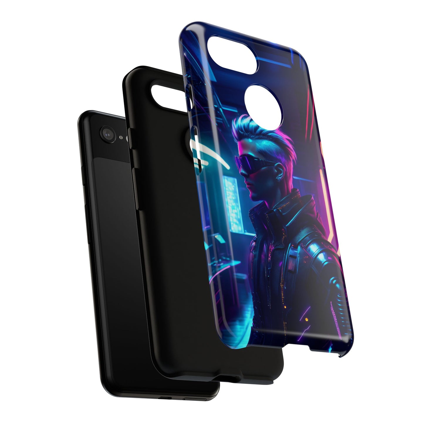 Futuristic Cyberpunk Male Cell Phone Case 002