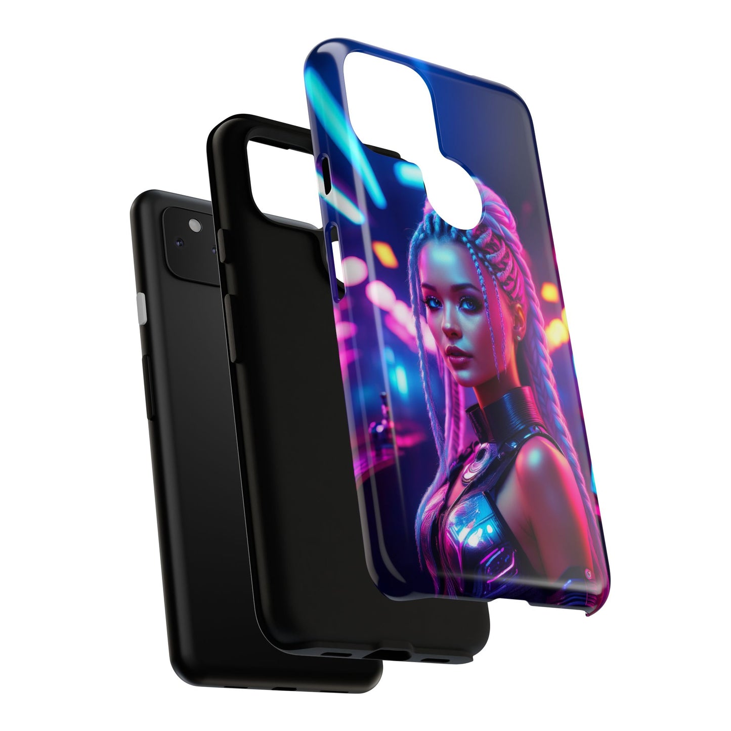 Futuristic Cyberpunk Female Cell Phone Case 007