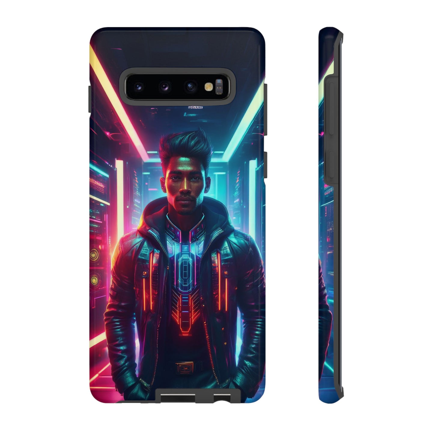 Futuristic Cyberpunk Male Cell Phone Case 001