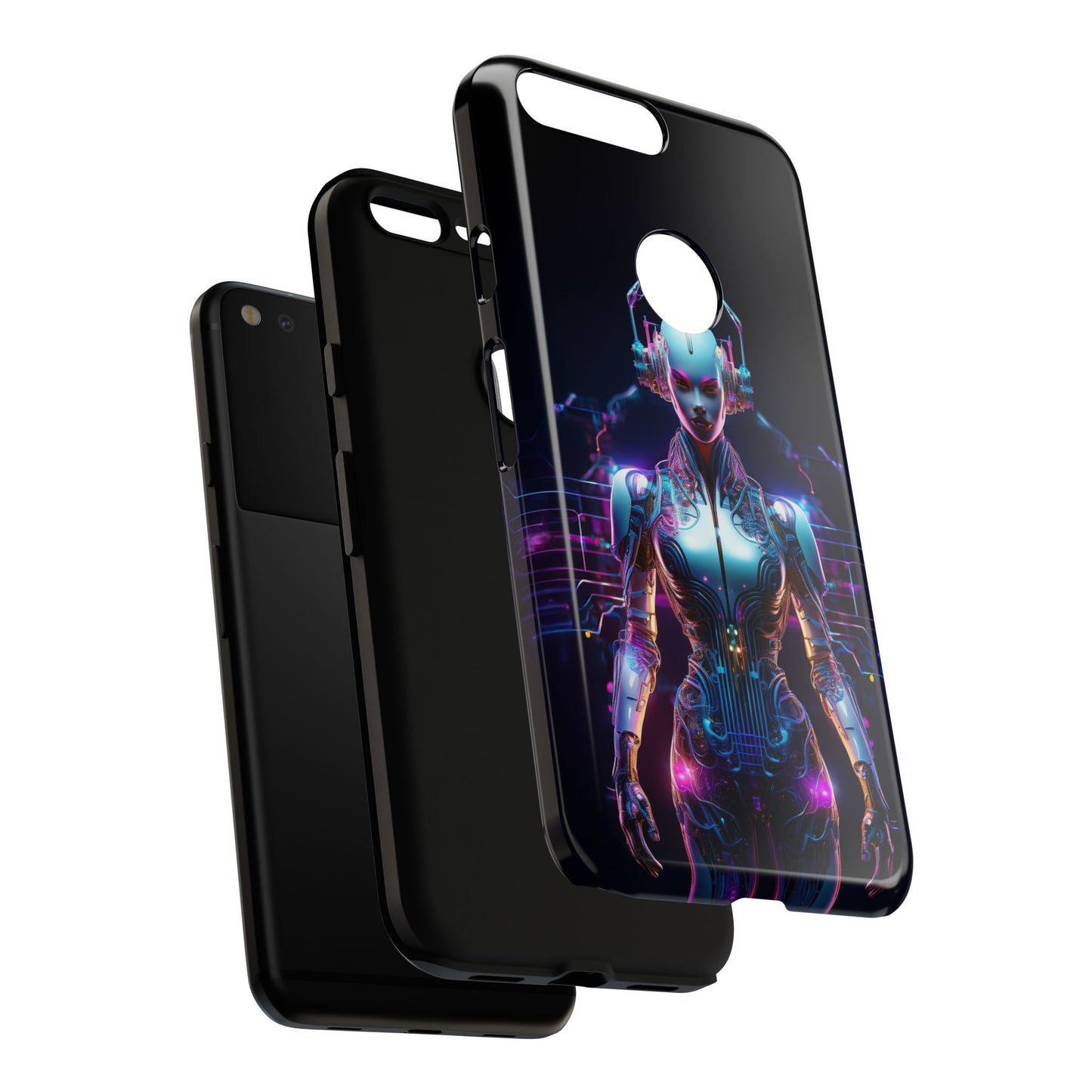 Futuristic Human Android Hybrid Cell Phone Case 001