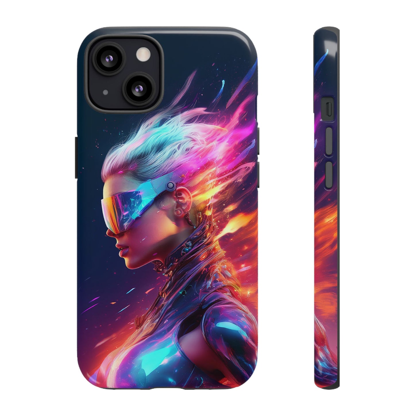 Futuristic Cyberpunk Female Cell Phone Case 025