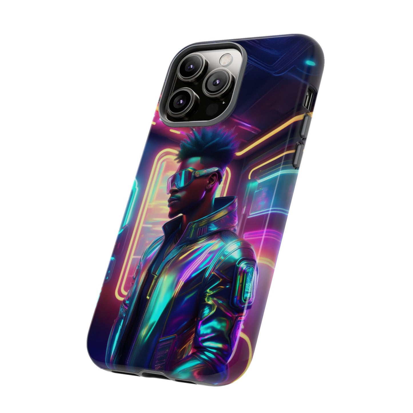 Futuristic Cyberpunk Male Cell Phone Case 004