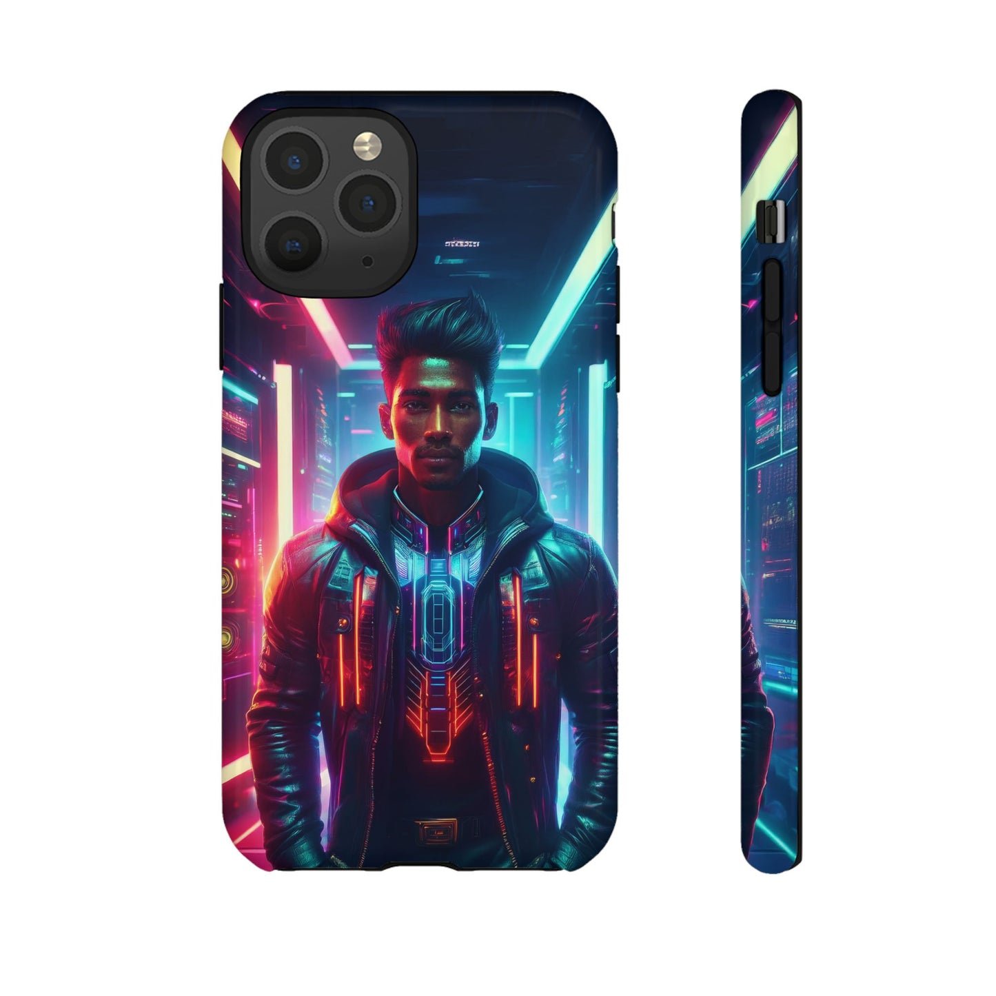 Futuristic Cyberpunk Male Cell Phone Case 001