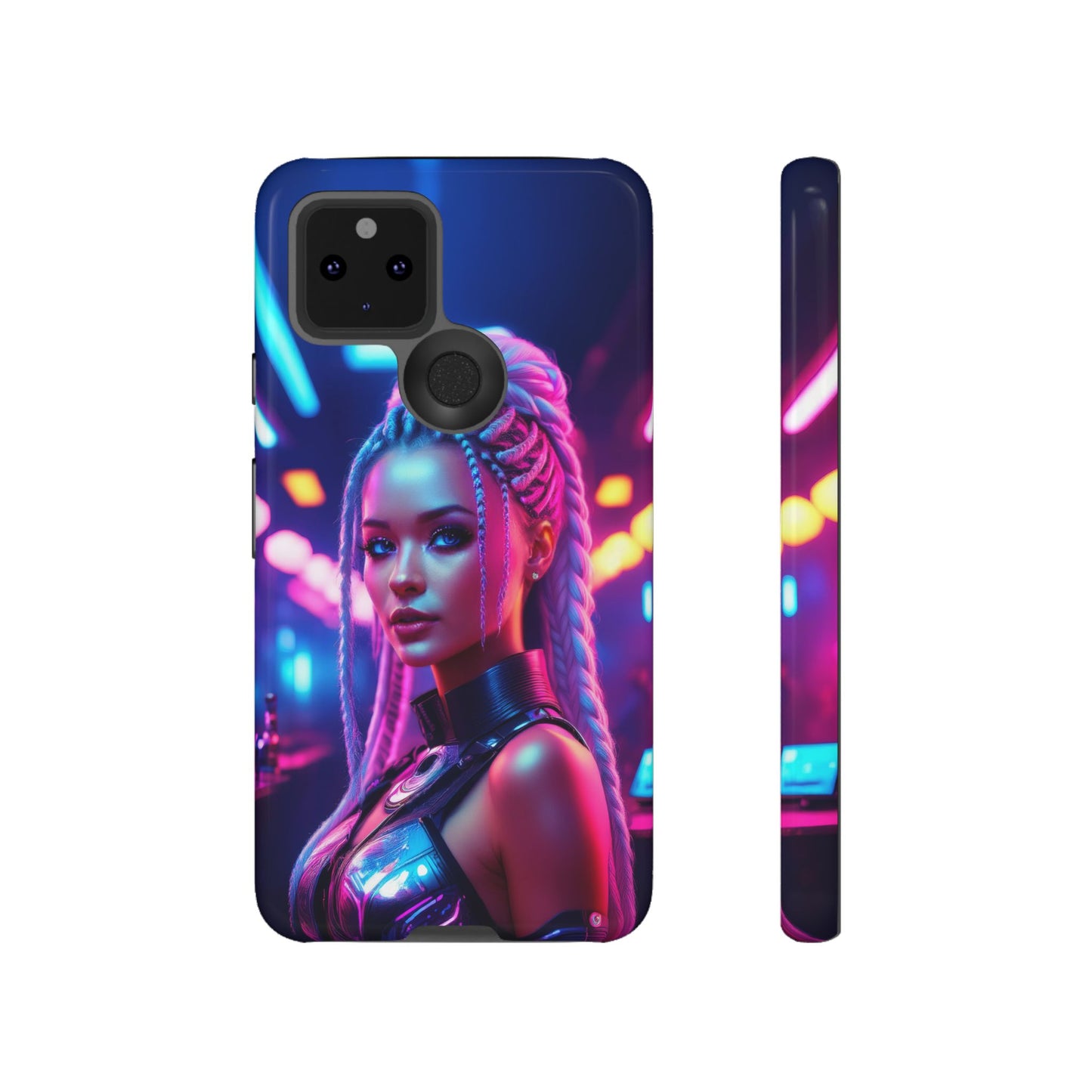 Futuristic Cyberpunk Female Cell Phone Case 007