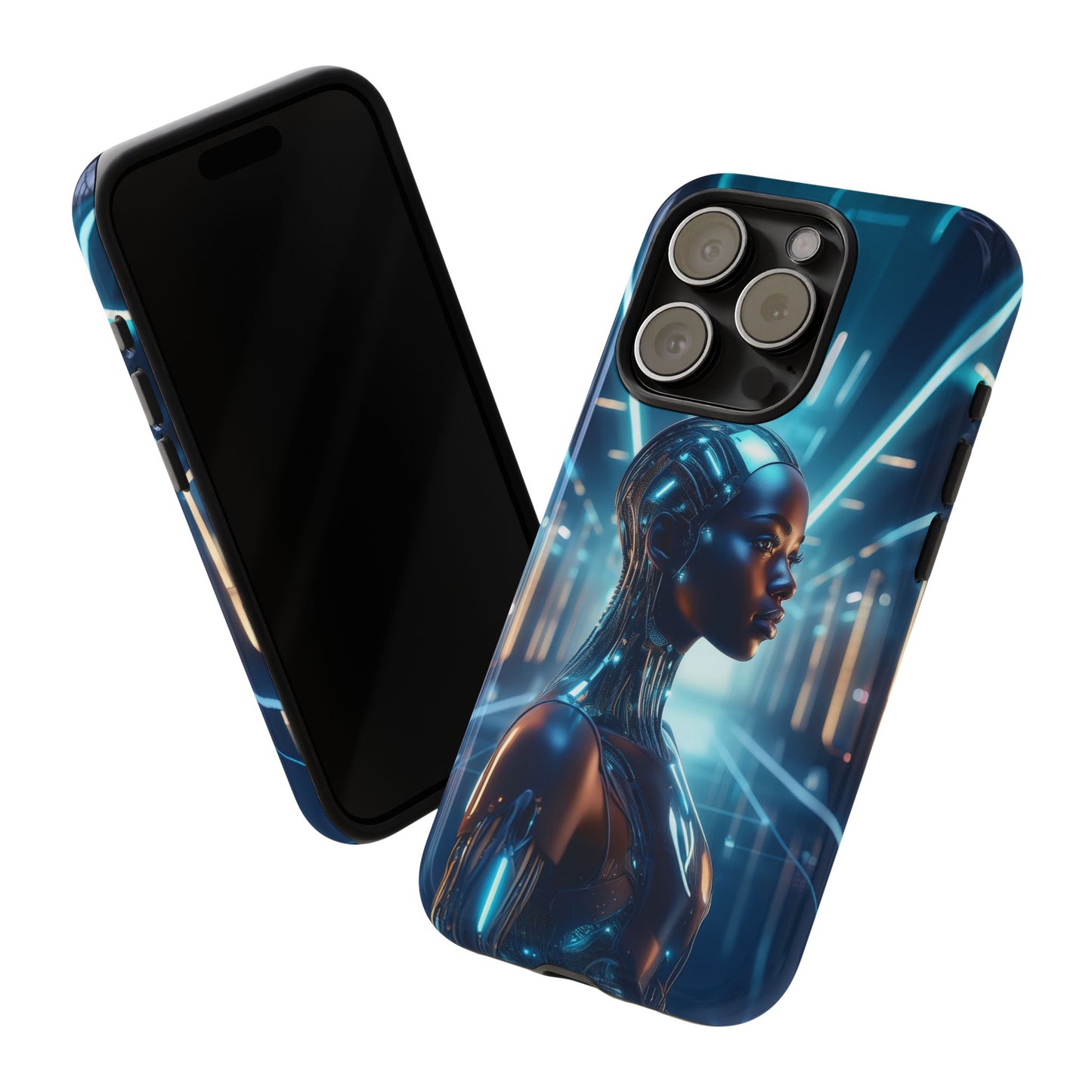 Futuristic Human Android Hybrid Cell Phone Case 003