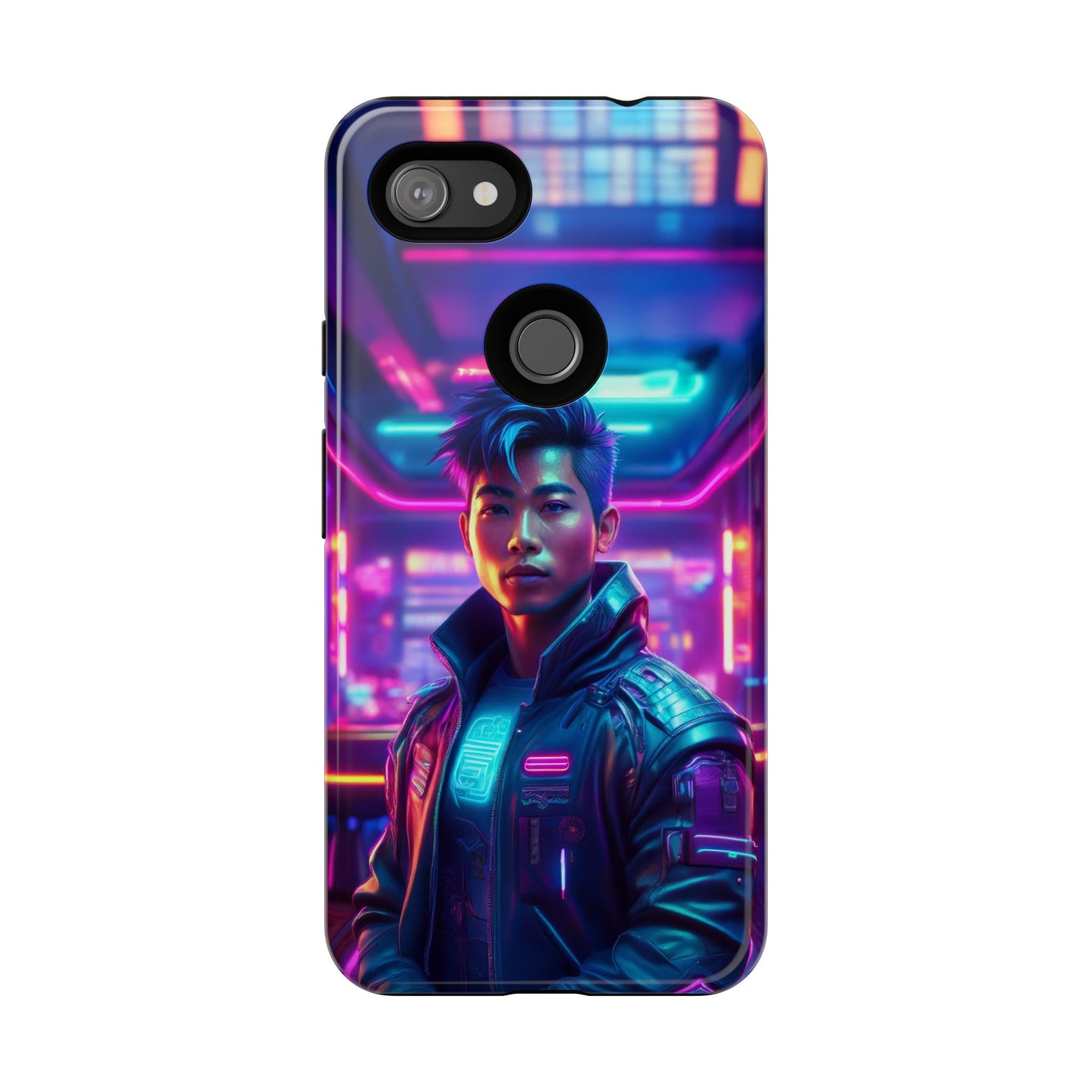 Futuristic Cyberpunk Male Cell Phone Case 012