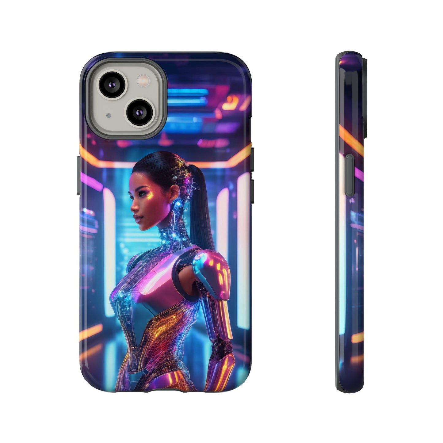 Futuristic Human Android Hybrid Cell Phone Case 016