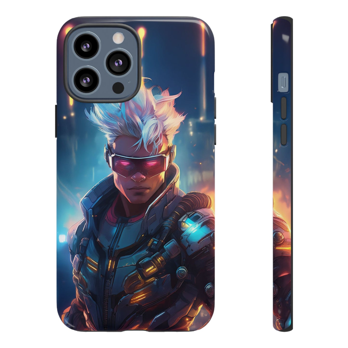 Futuristic Cyberpunk Male Cell Phone Case 018