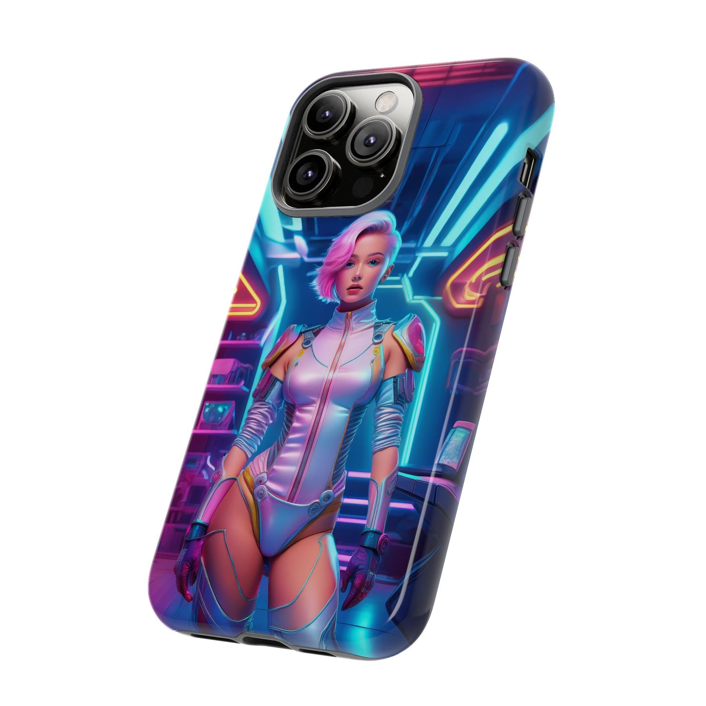 Futuristic Cyberpunk Female Cell Phone Case 002