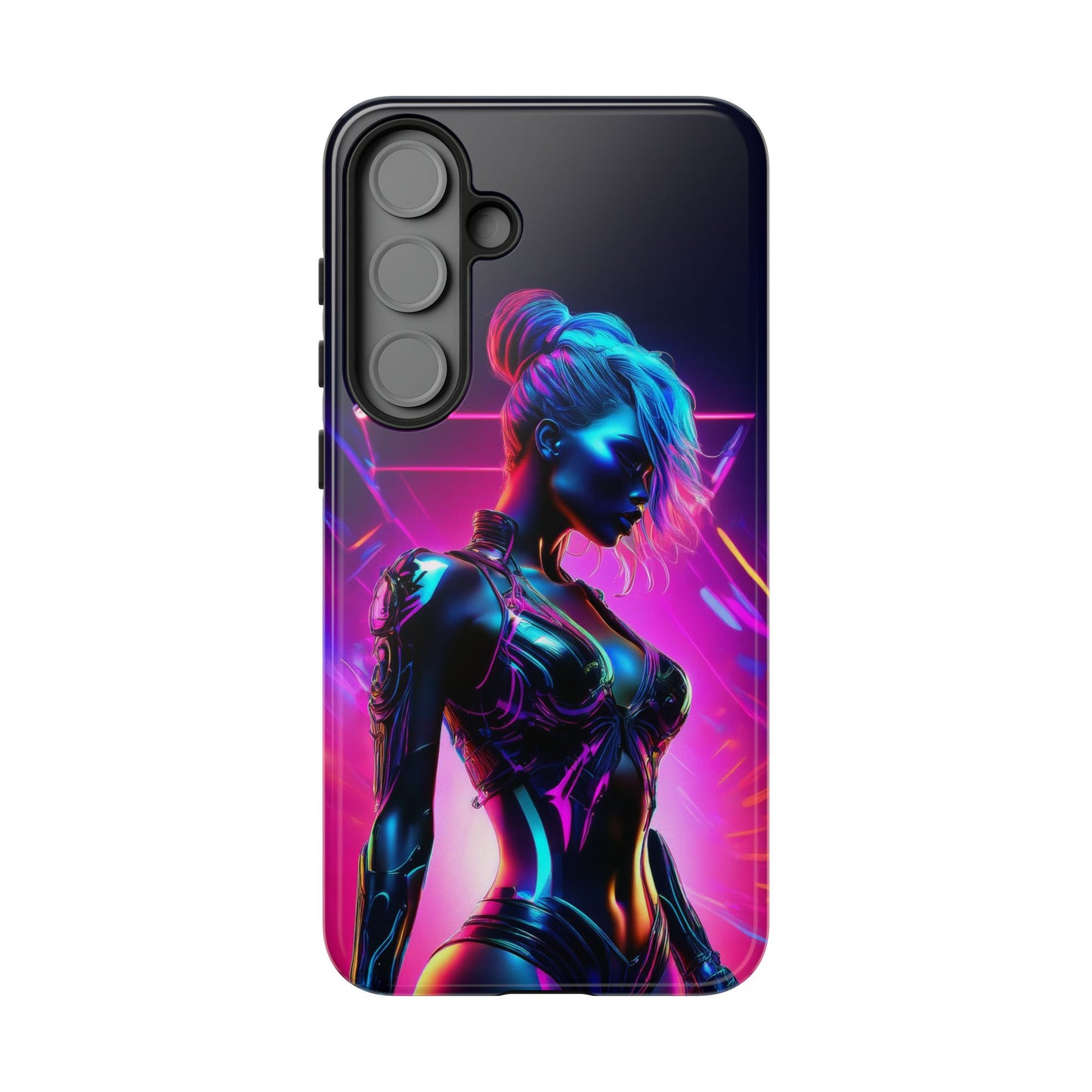 Futuristic Cyberpunk Female Cell Phone Case 017