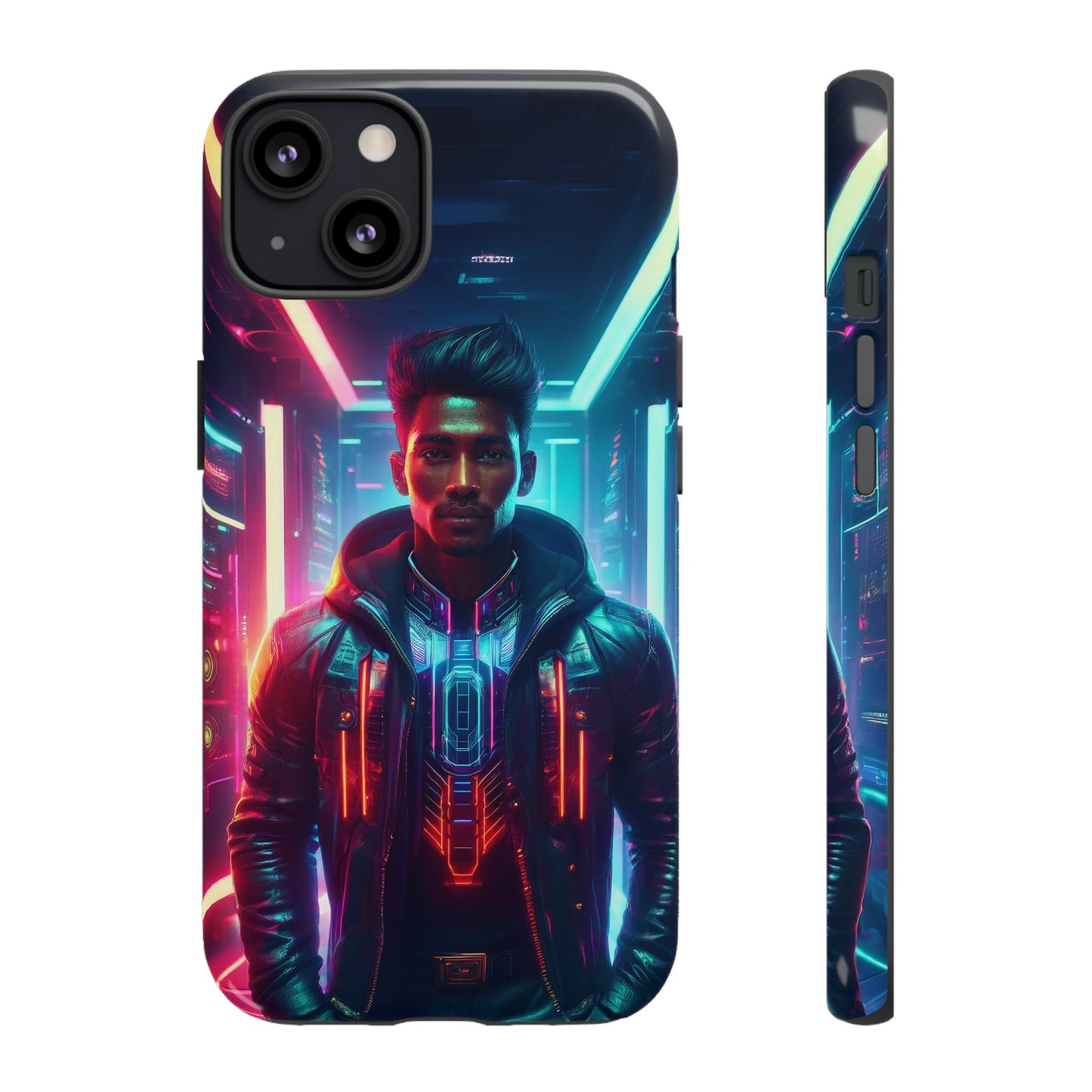 Futuristic Cyberpunk Male Cell Phone Case 001