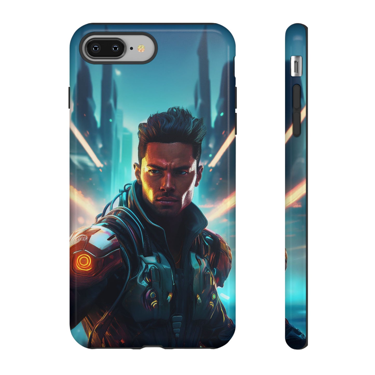 Futuristic Cyberpunk Male Cell Phone Case 015