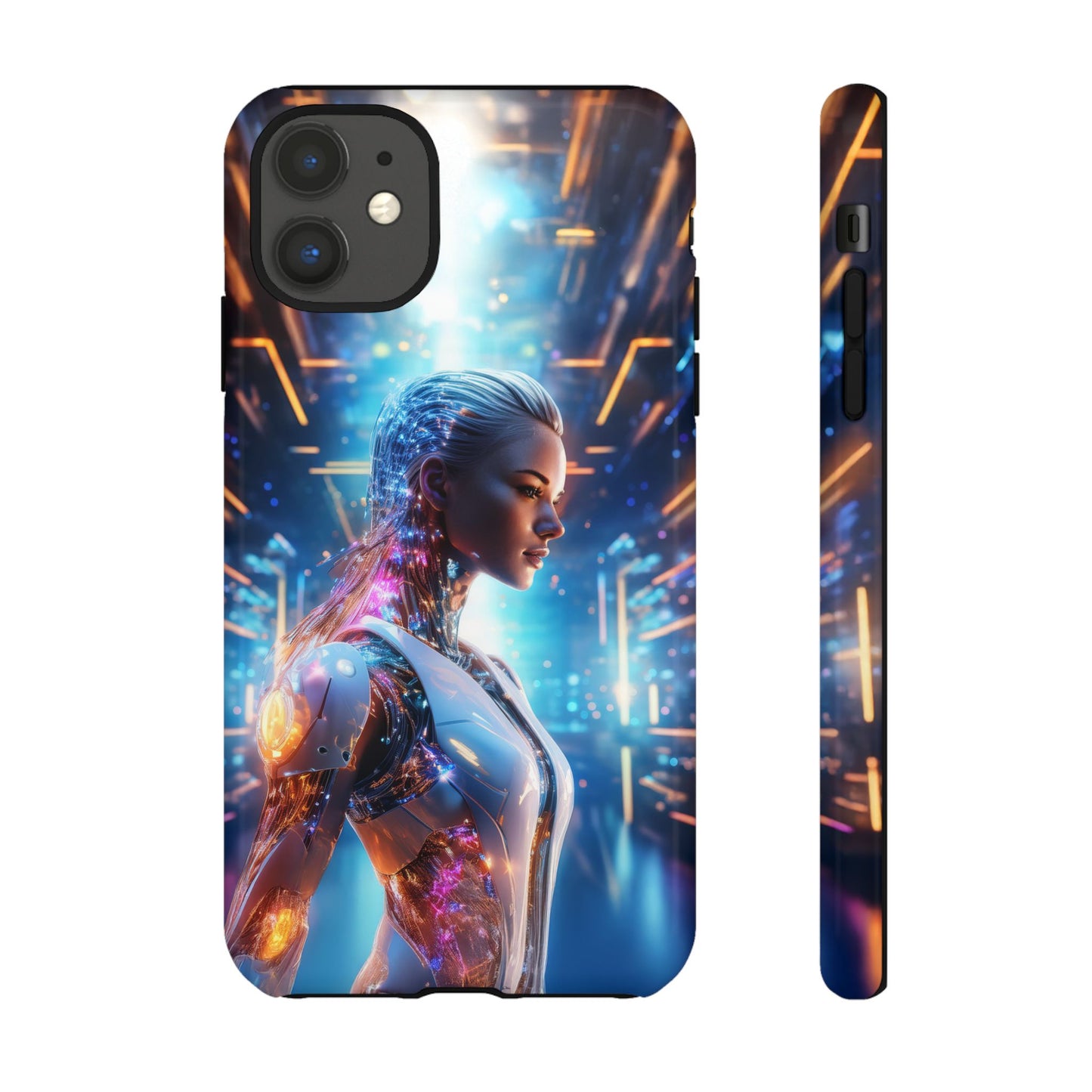 Futuristic Human Android Hybrid Cell Phone Case 008