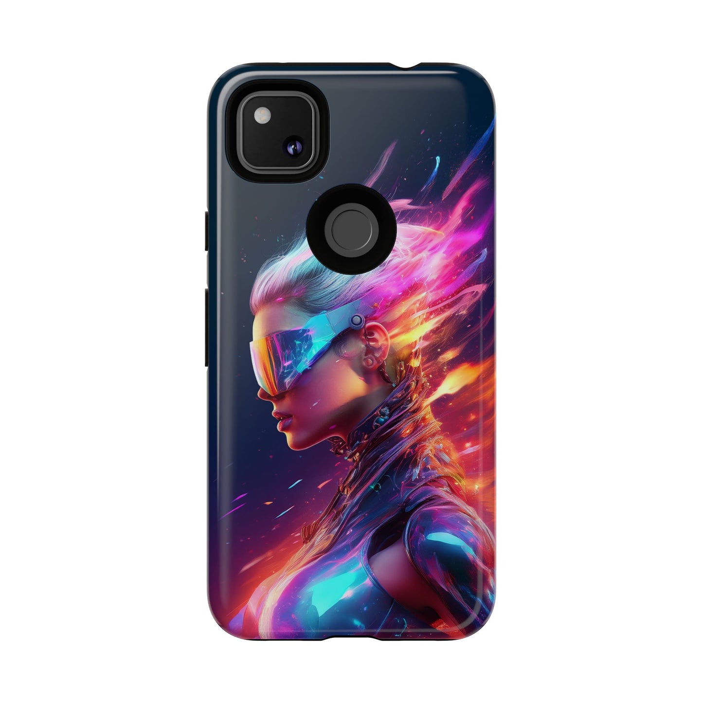 Futuristic Cyberpunk Female Cell Phone Case 025