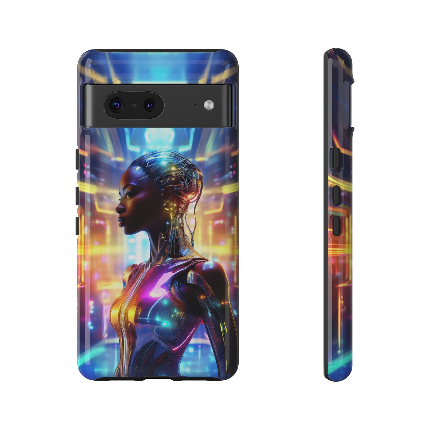 Futuristic Human Android Hybrid Cell Phone Case 011