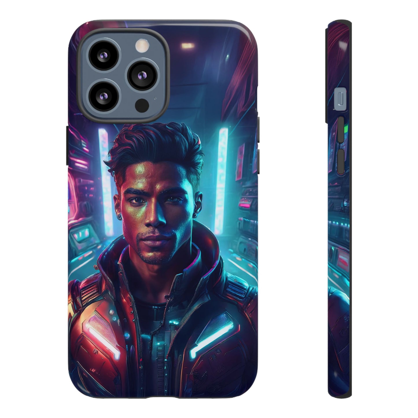 Futuristic Cyberpunk Male Cell Phone Case 007