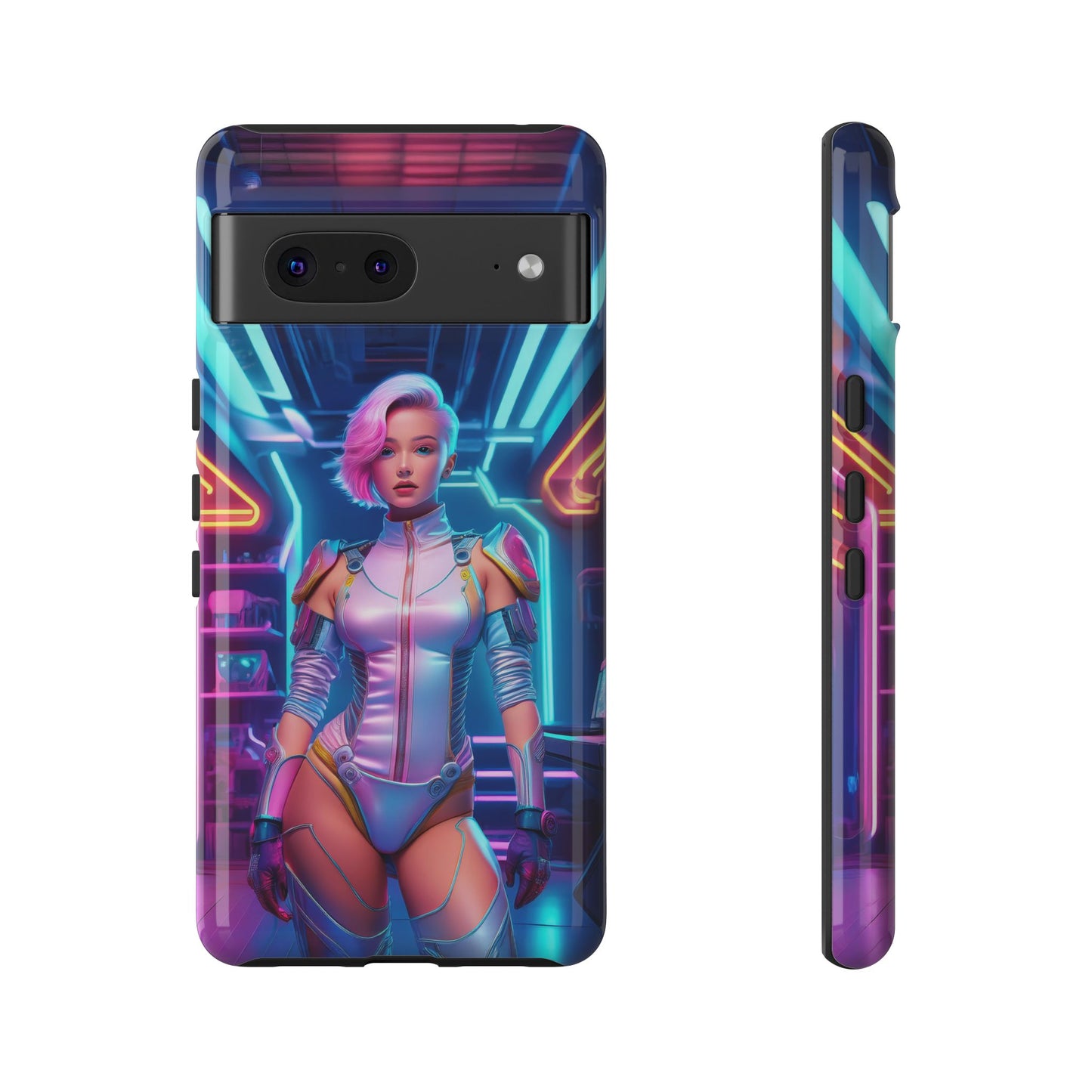 Futuristic Cyberpunk Female Cell Phone Case 002