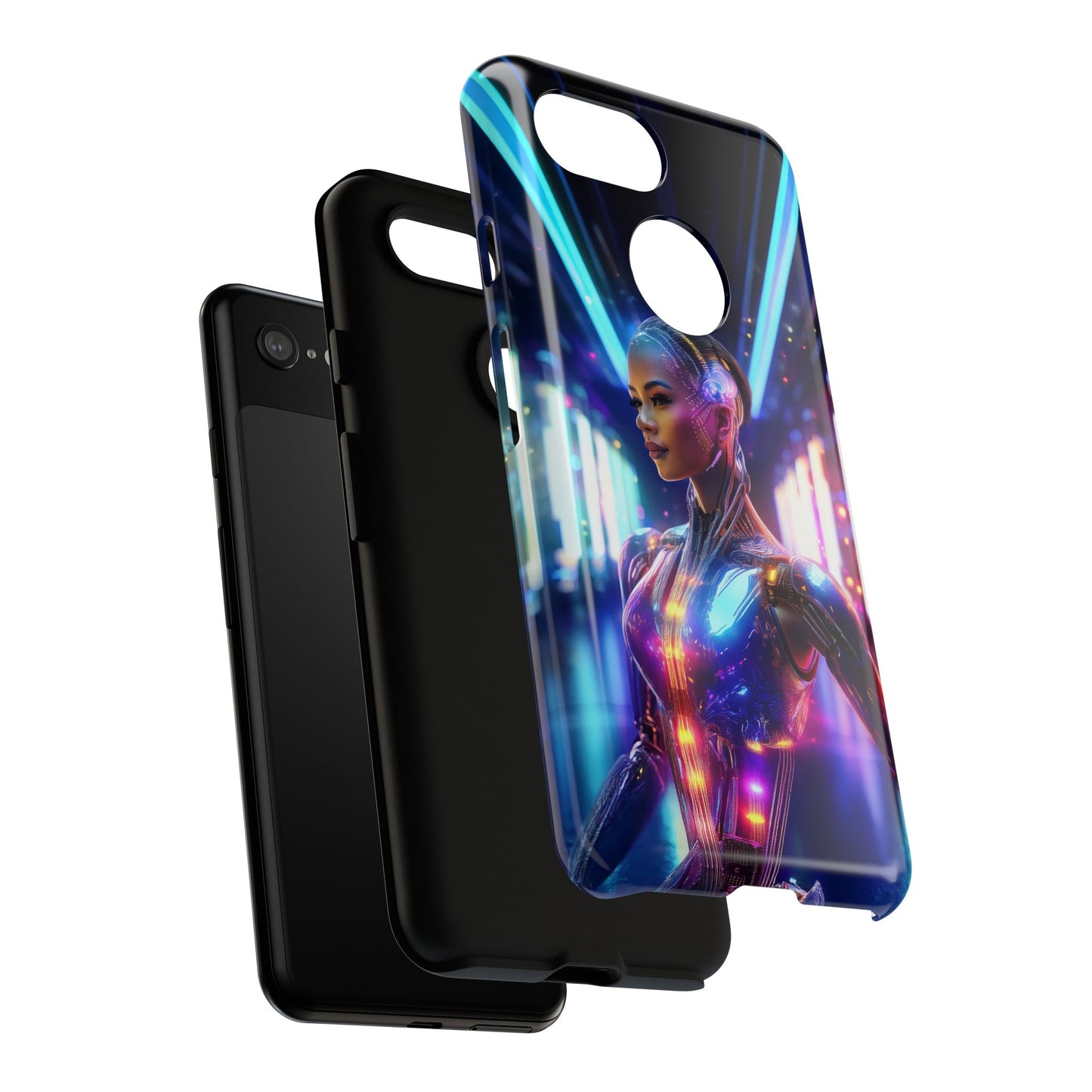 Futuristic Human Android Hybrid Cell Phone Case 010