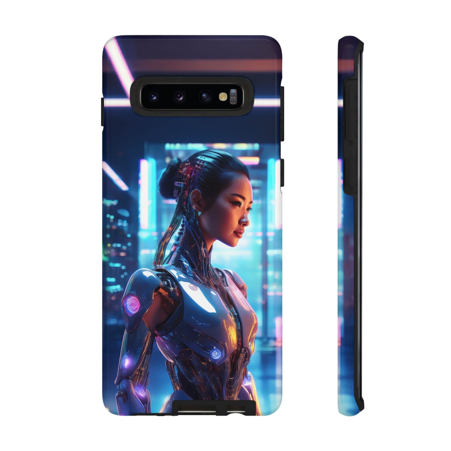 Futuristic Human Android Hybrid Cell Phone Case 013