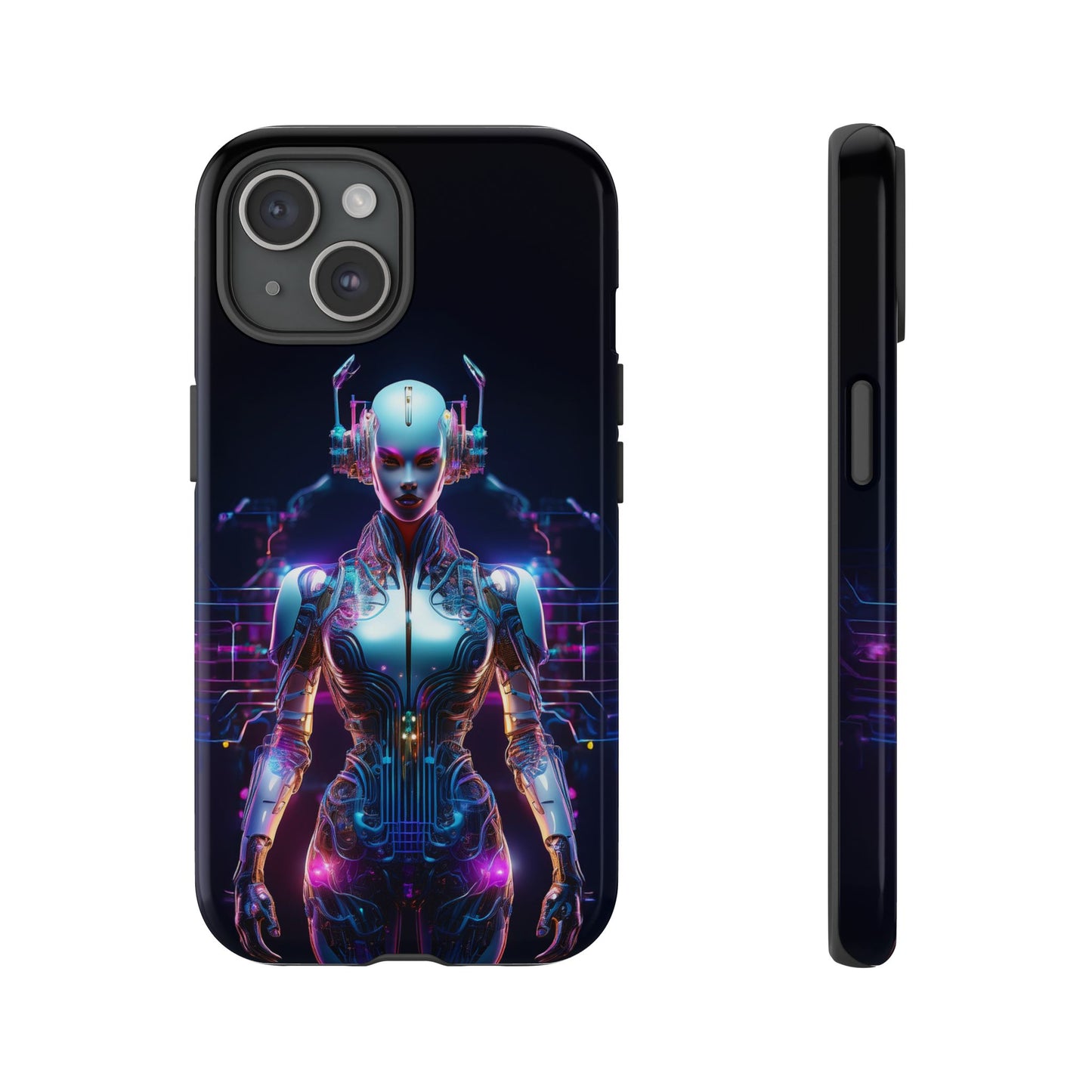 Futuristic Human Android Hybrid Cell Phone Case 001