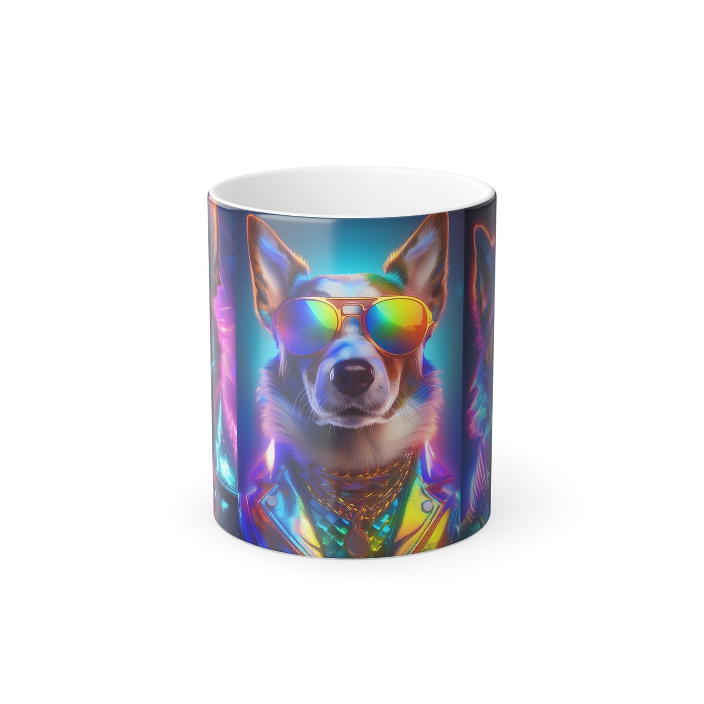 Cool Dogs Color Morphing Mug, 11oz