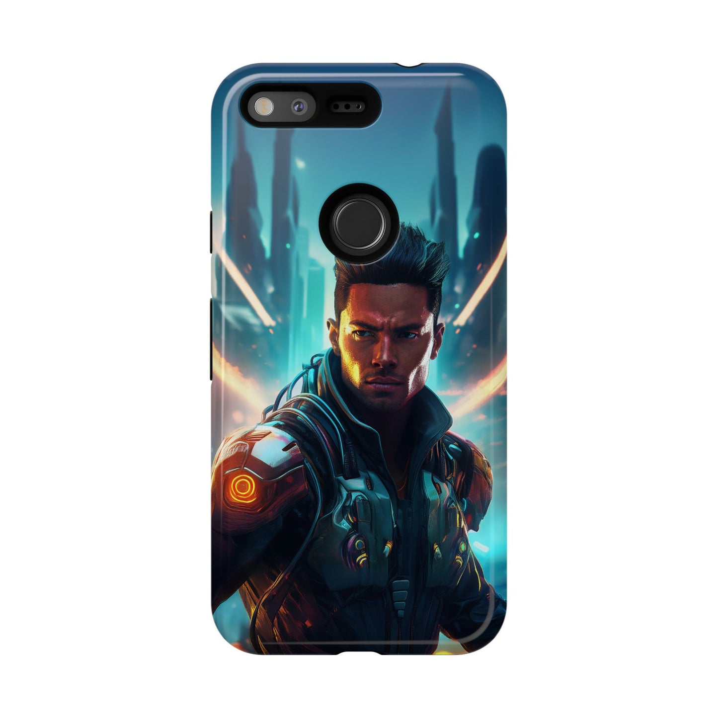 Futuristic Cyberpunk Male Cell Phone Case 015