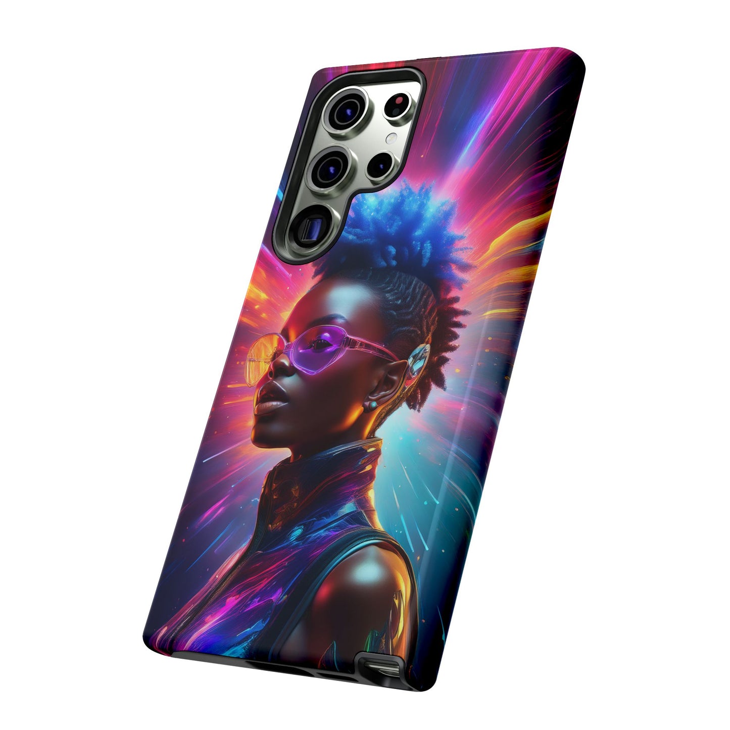 Futuristic Cyberpunk Female Cell Phone Case 026