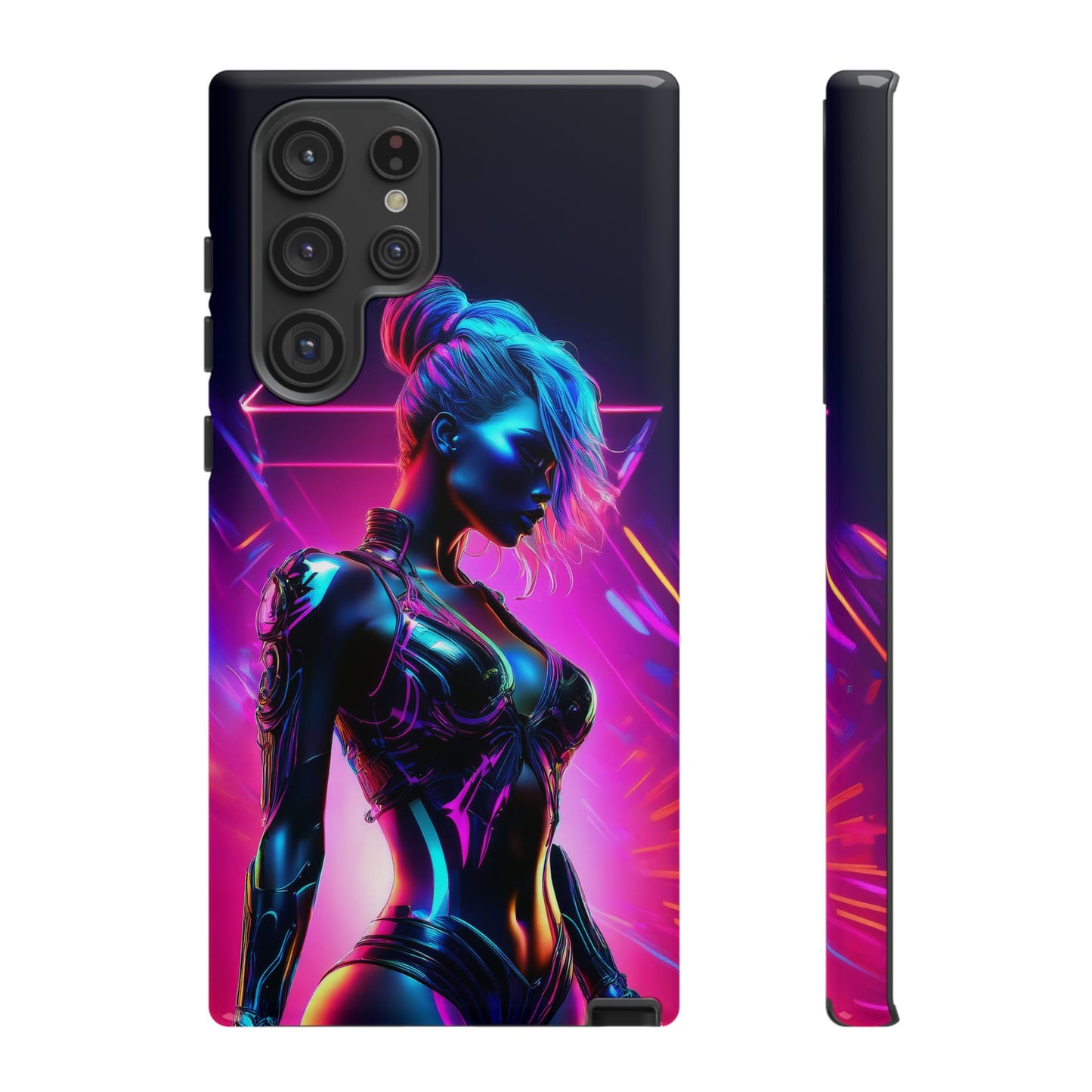 Futuristic Cyberpunk Female Cell Phone Case 017