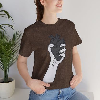 Broken Heart Graphic Tee Dark Theme – Emotional Vector Design for the Heartbroken and Strong