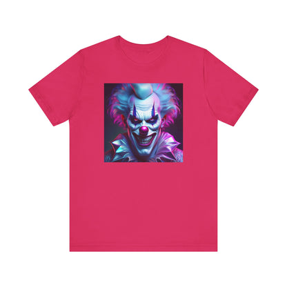 Scary Clown Halloween Shirt – Creepy Evil Clown Face Graphic Tee for Horror Fans. Unisex Jersey Short Sleeve Tee