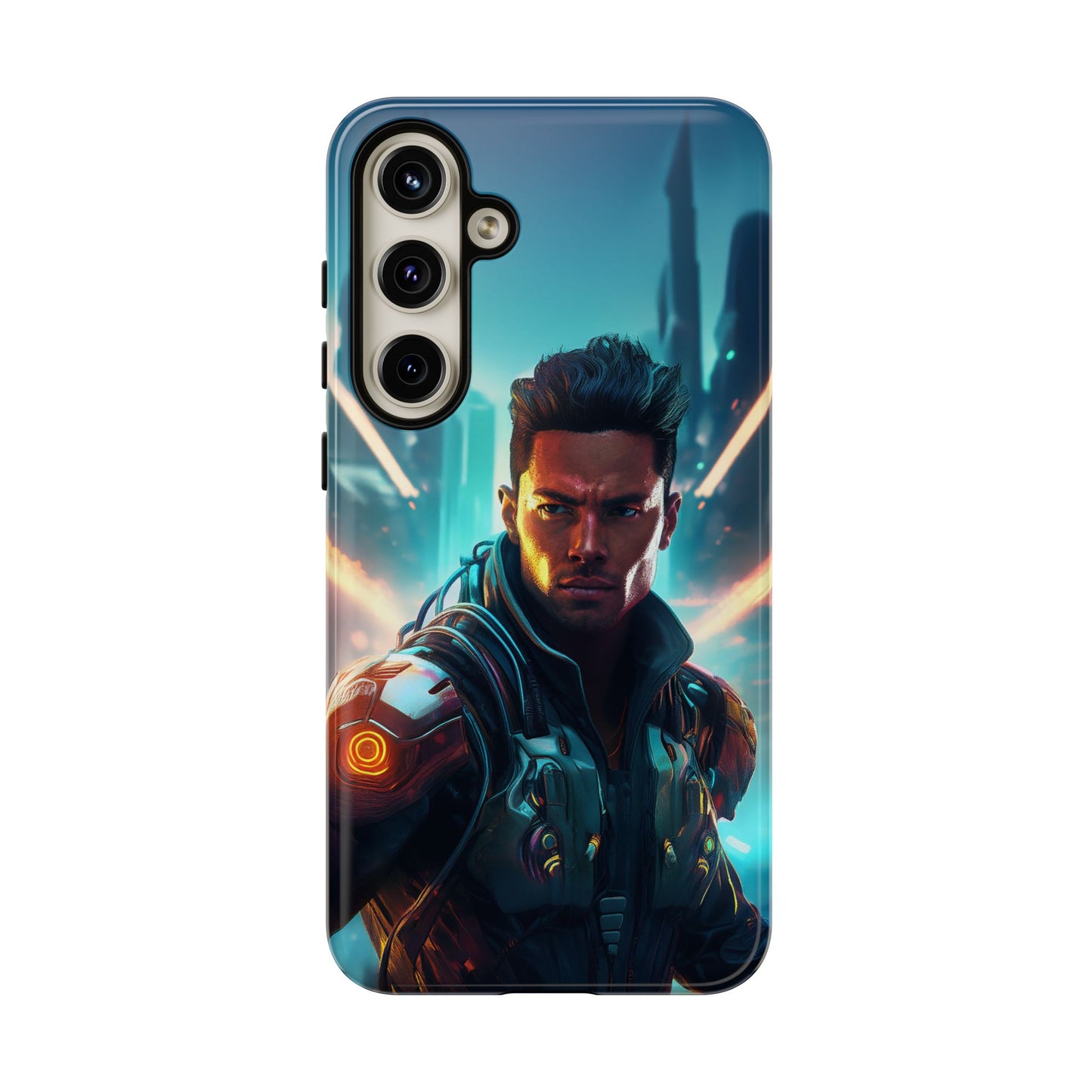 Futuristic Cyberpunk Male Cell Phone Case 015