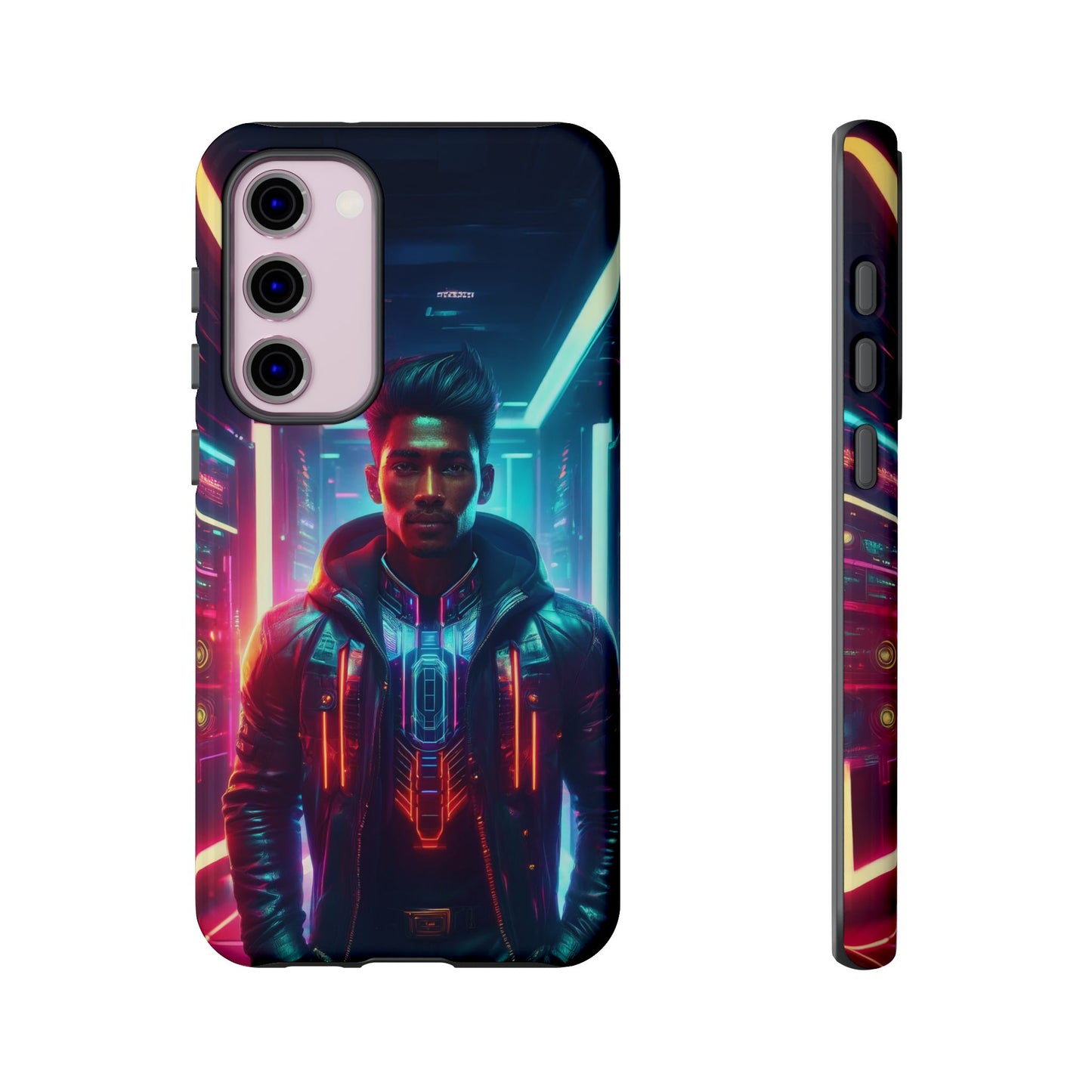 Futuristic Cyberpunk Male Cell Phone Case 001