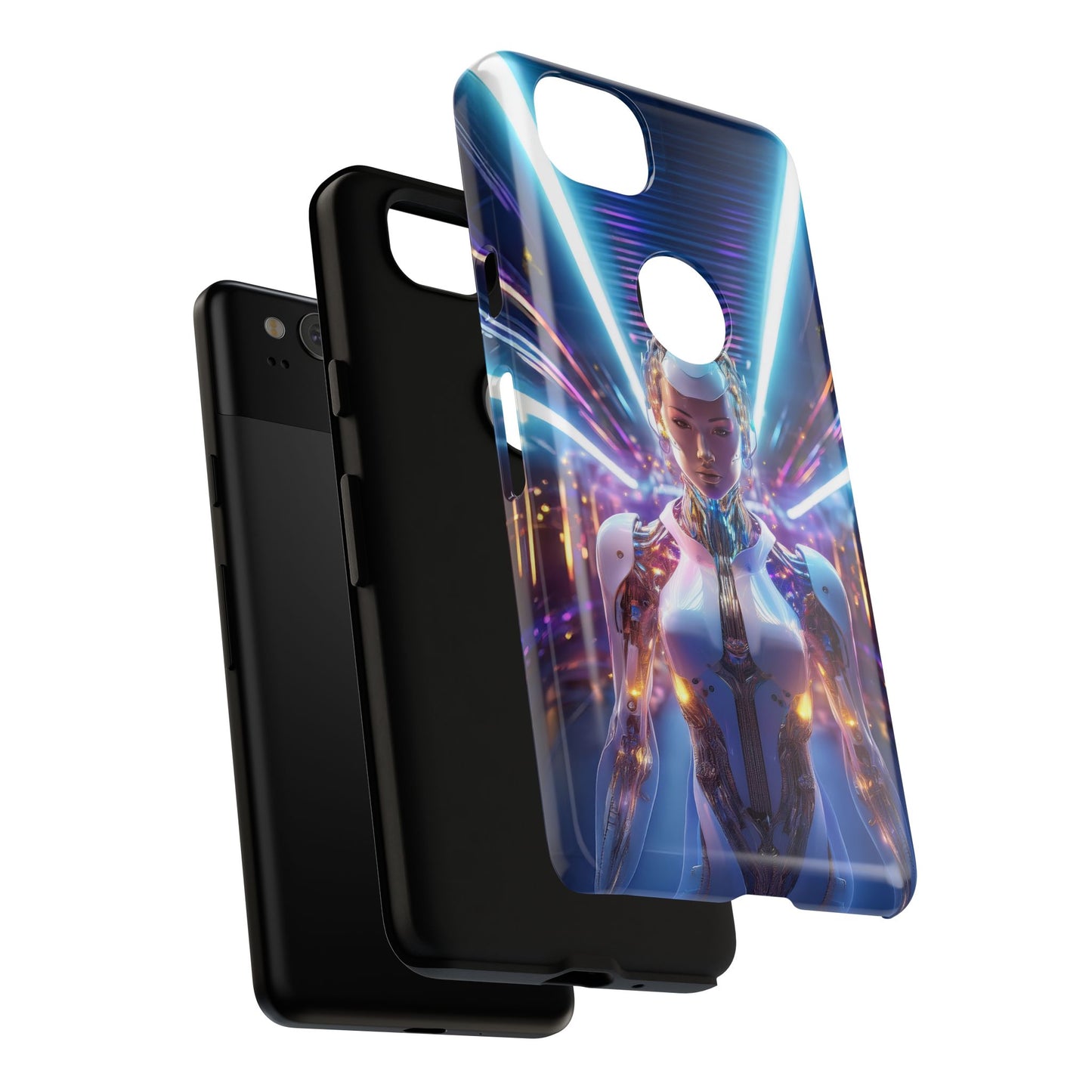 Futuristic Human Android Hybrid Cell Phone Case 007