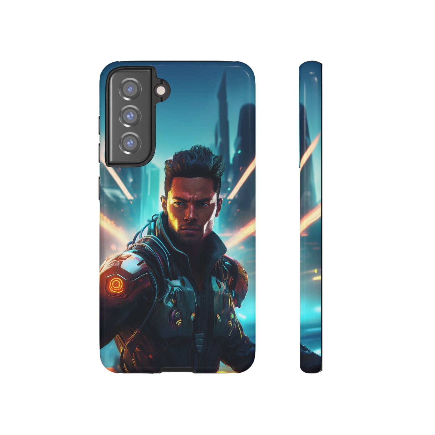 Futuristic Cyberpunk Male Cell Phone Case 015