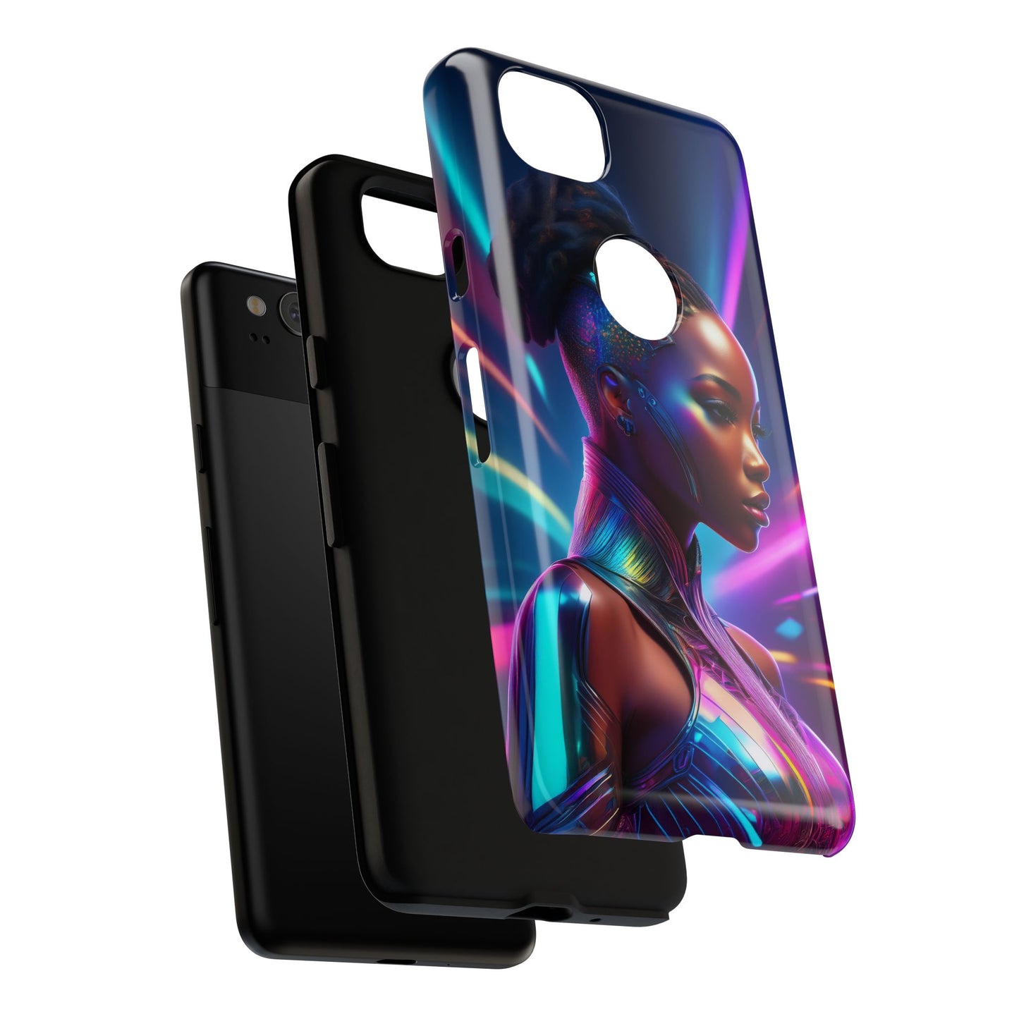 Futuristic Cyberpunk Female Cell Phone Case 014